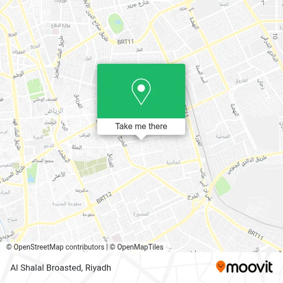 Al Shalal Broasted map