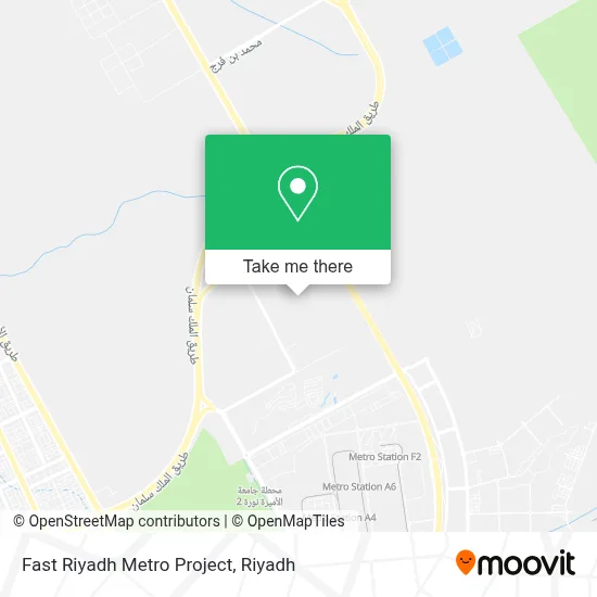 Fast Riyadh Metro Project map