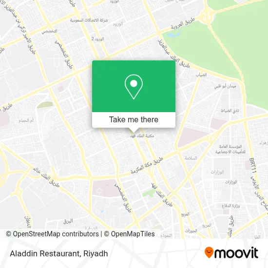 Aladdin Restaurant map