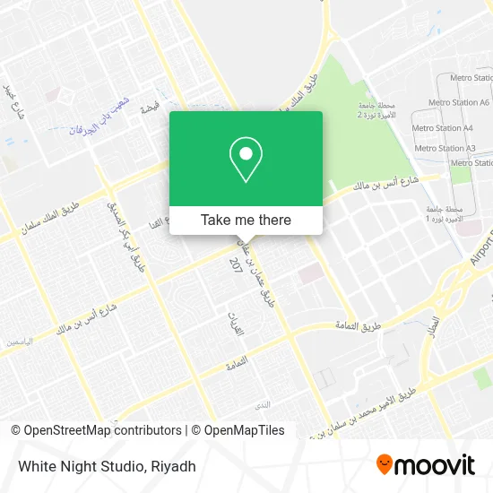White Night Studio map