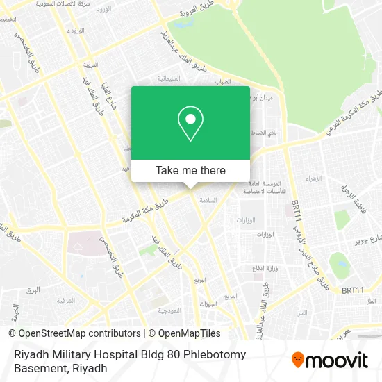 Riyadh Military Hospital Bldg 80 Phlebotomy Basement map