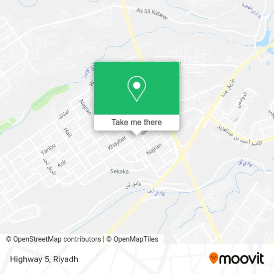 Highway 5 map