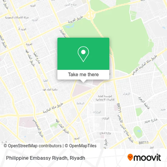 Philippine Embassy Riyadh map