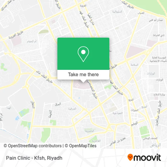 Pain Clinic - Kfsh map