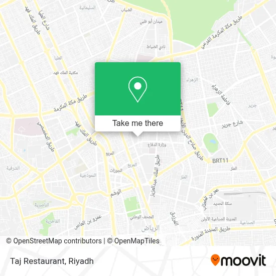 Taj Restaurant map