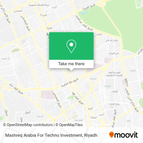 Mashreq Arabia For Techno Investment map