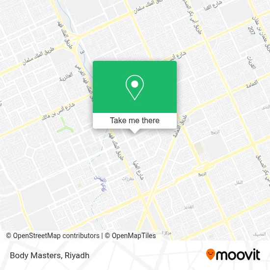 Body Masters map