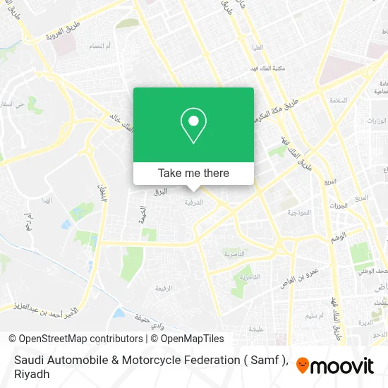 Saudi Automobile & Motorcycle Federation ( Samf ) map