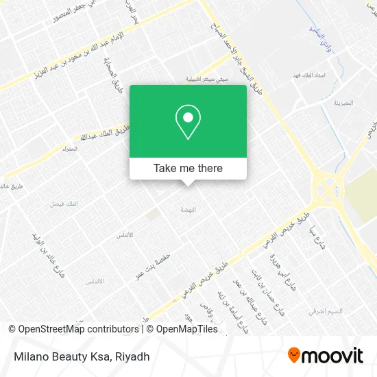 Milano Beauty Ksa map
