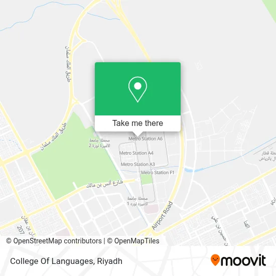 College Of Languages map