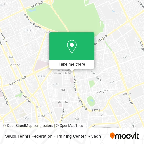 Saudi Tennis Federation - Training Center map