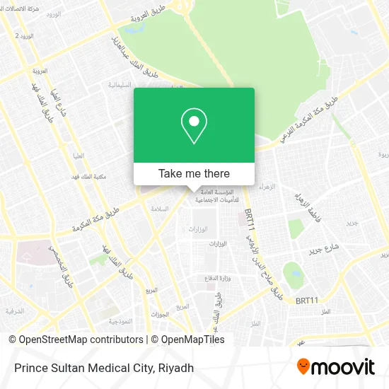 Prince Sultan Medical City map