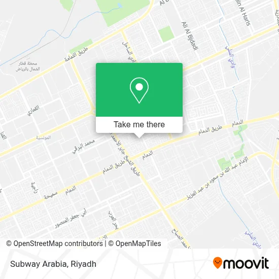 Subway Arabia map