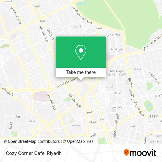 Cozy Corner Cafe map