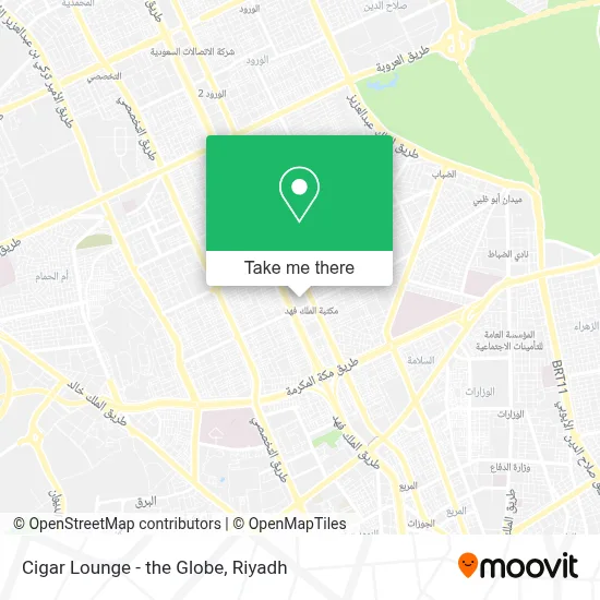 Cigar Lounge - the Globe map