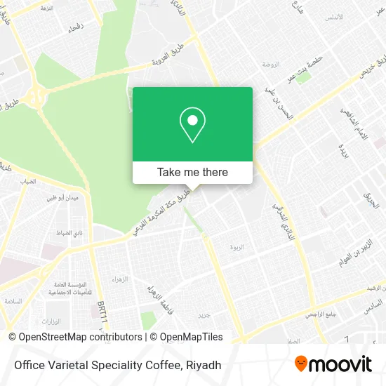 Office Varietal Speciality Coffee map