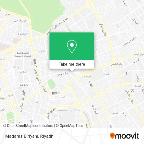 Madaras Biriyani map