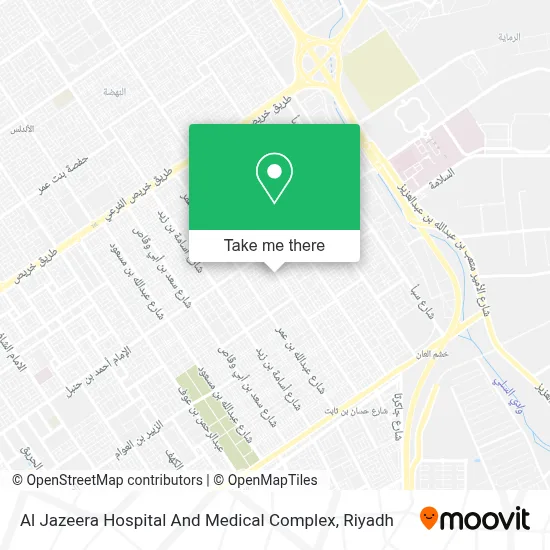 Al Jazeera Hospital And Medical Complex map