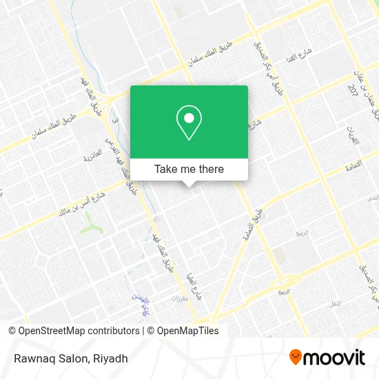 Rawnaq Salon map