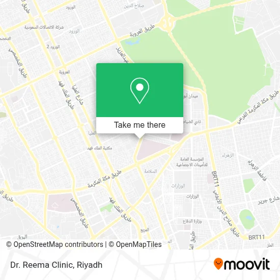 Dr. Reema Clinic map