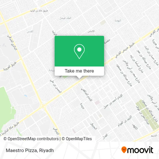 Maestro Pizza map