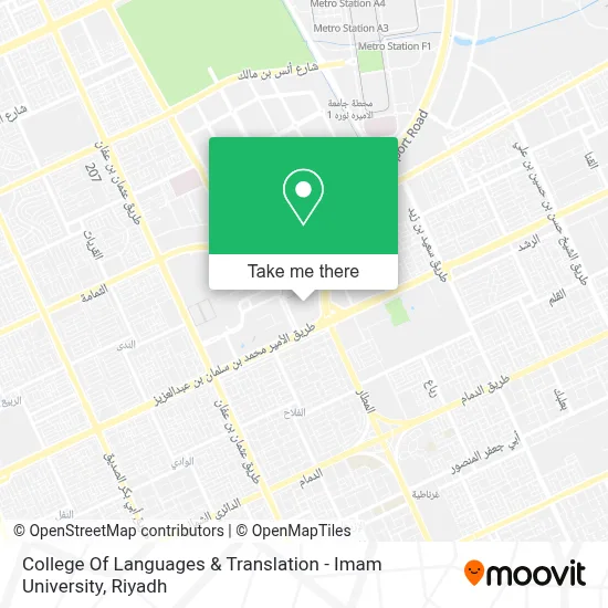 College Of Languages & Translation - Imam University map