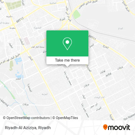 Riyadh-Al Aziziya map