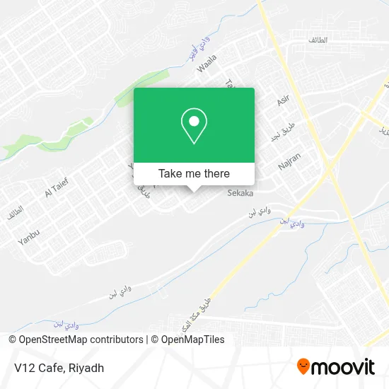 V12 Cafe map