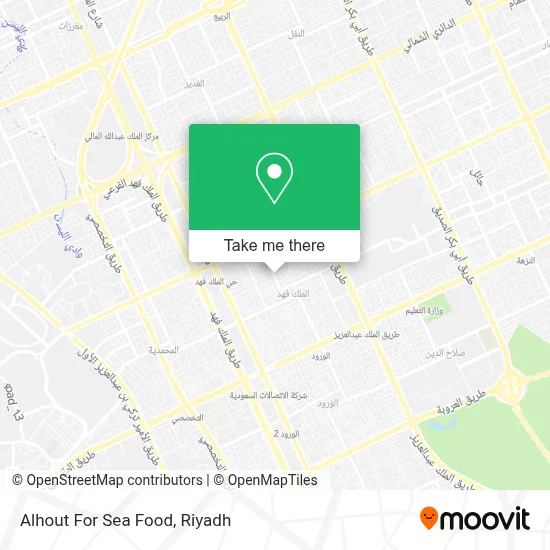 Alhout For Sea Food map