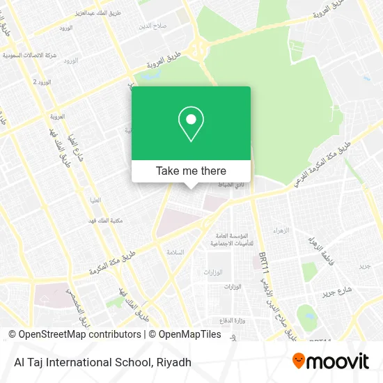 Al Taj International School map