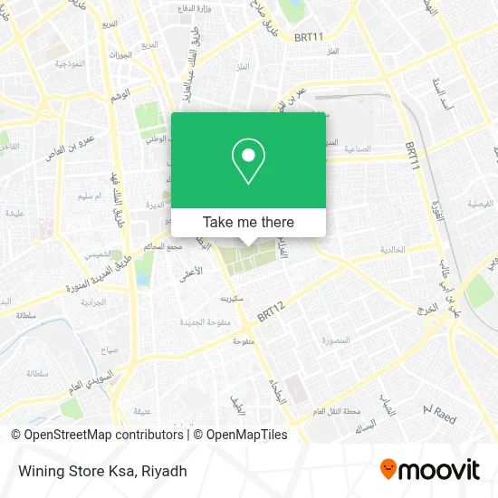 Wining Store Ksa map