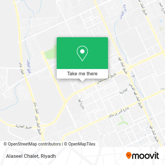Alaseel Chalet map
