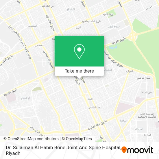Dr. Sulaiman Al Habib Bone Joint And Spine Hospital map