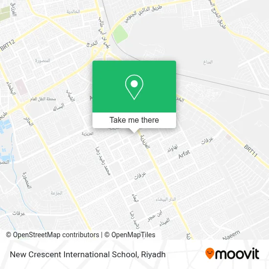 New Crescent International School map