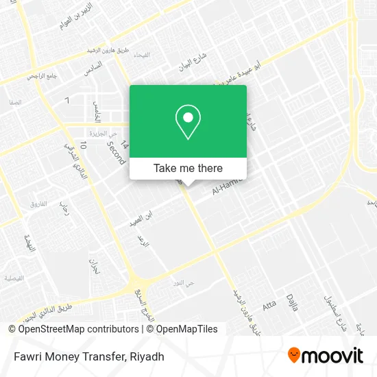 Fawri Money Transfer map