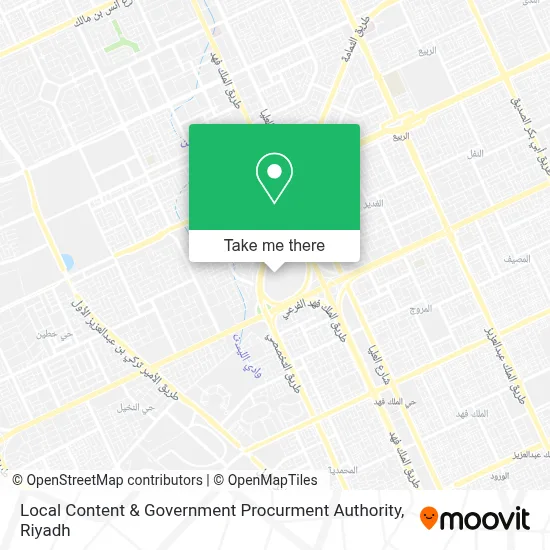 Local Content & Government Procurment Authority map