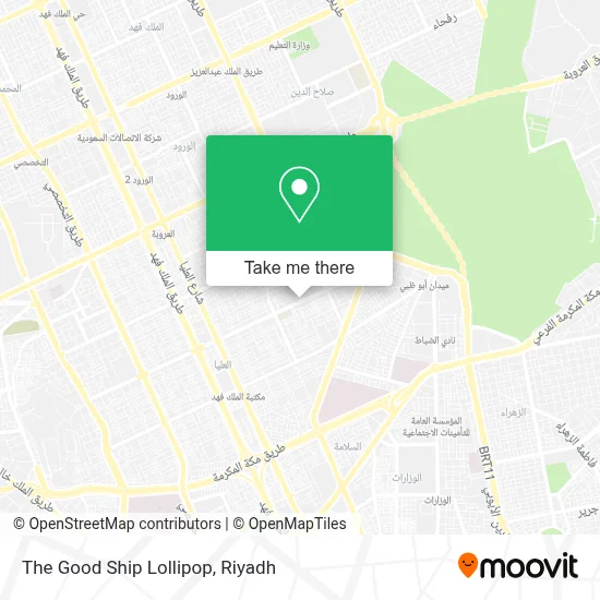 The Good Ship Lollipop map