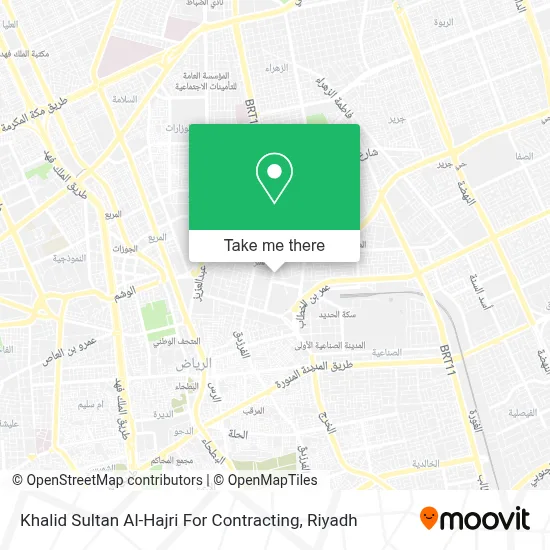 Khalid Sultan Al-Hajri For Contracting map
