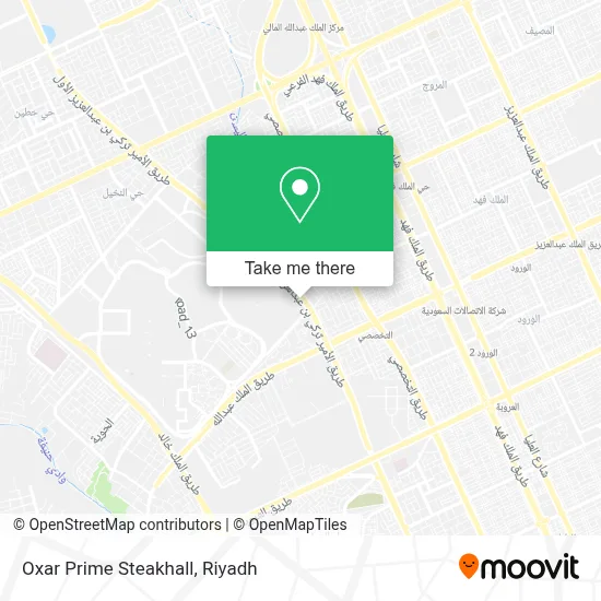 Oxar Prime Steakhall map