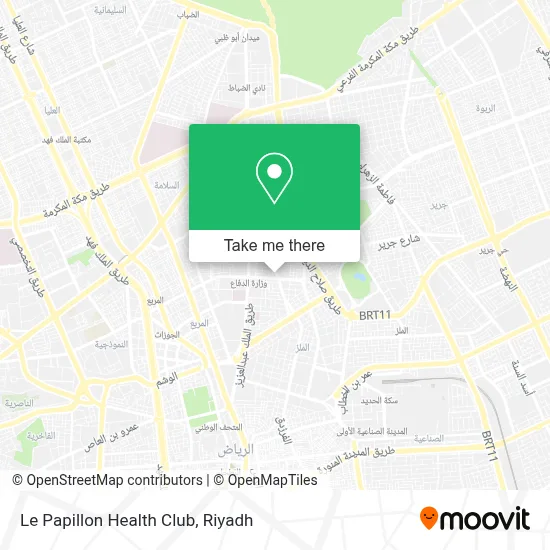 Le Papillon Health Club map