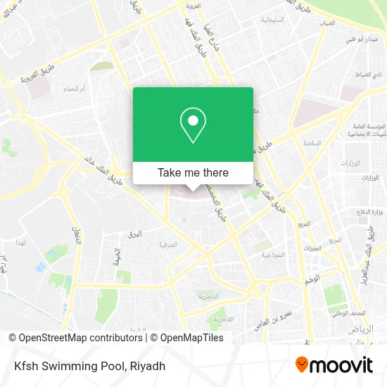 Kfsh Swimming Pool map