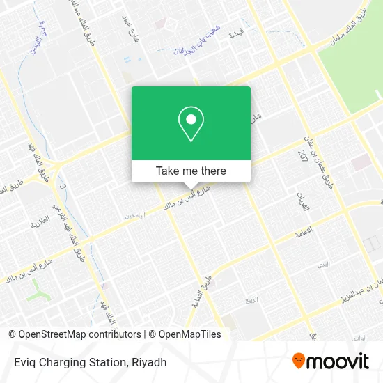 Eviq Charging Station map