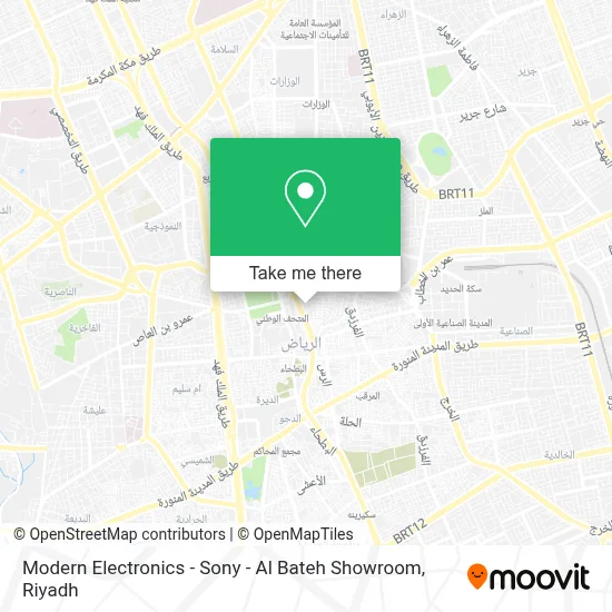 Modern Electronics - Sony - Al Bateh Showroom map
