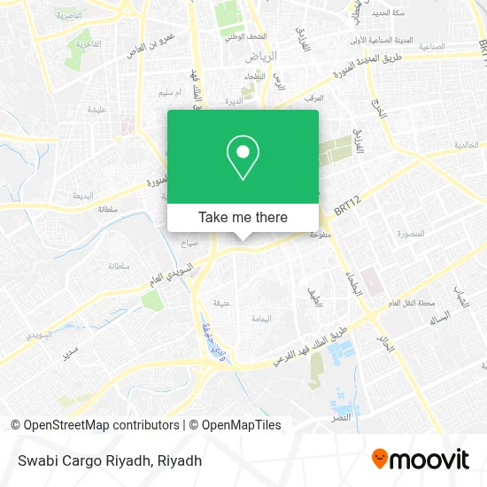 Swabi Cargo Riyadh map