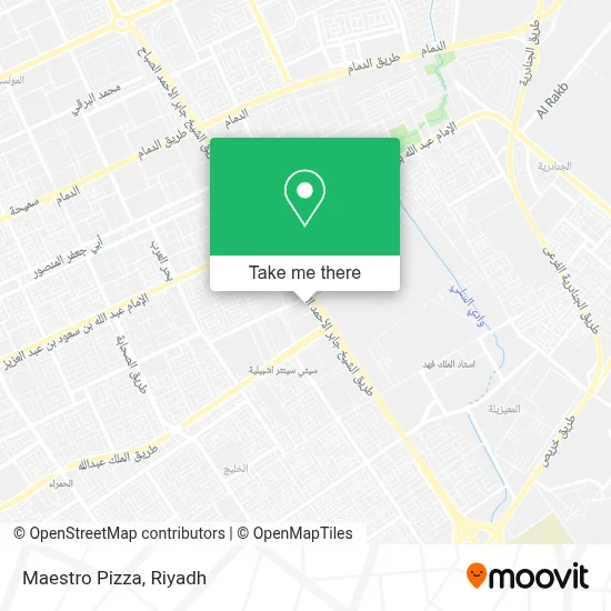 Maestro Pizza map