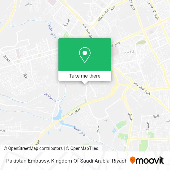 Pakistan Embassy, Kingdom Of Saudi Arabia map