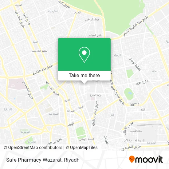 Safe Pharmacy Wazarat map