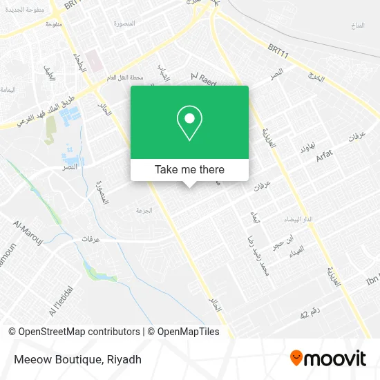 Meeow Boutique map