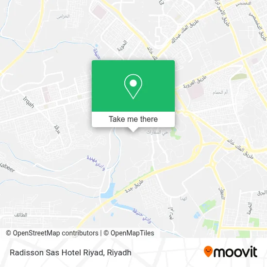 Radisson Sas Hotel Riyad map
