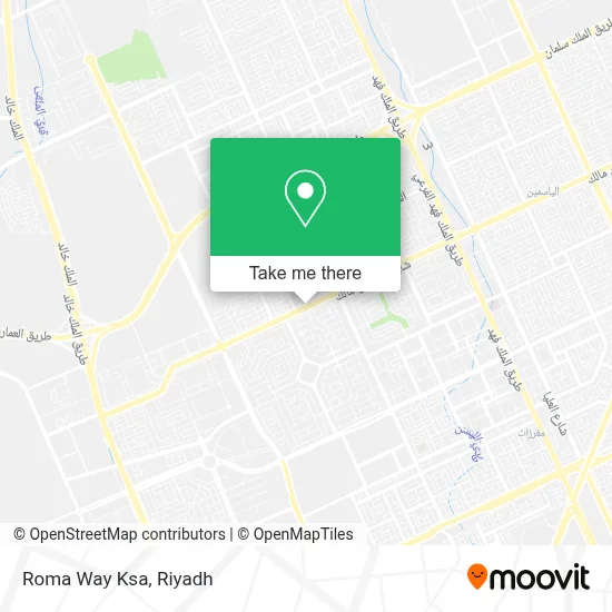 Roma Way Ksa map
